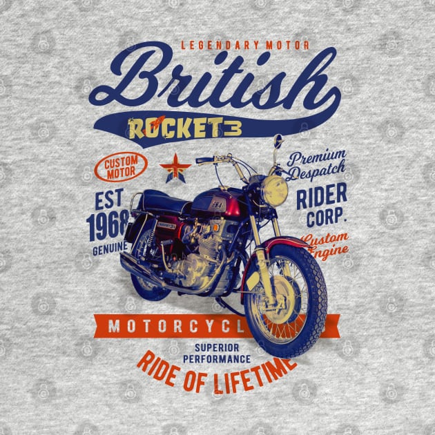 Gorgeous BSA Rocket 3 British Motorcycle Classic by MotorManiac